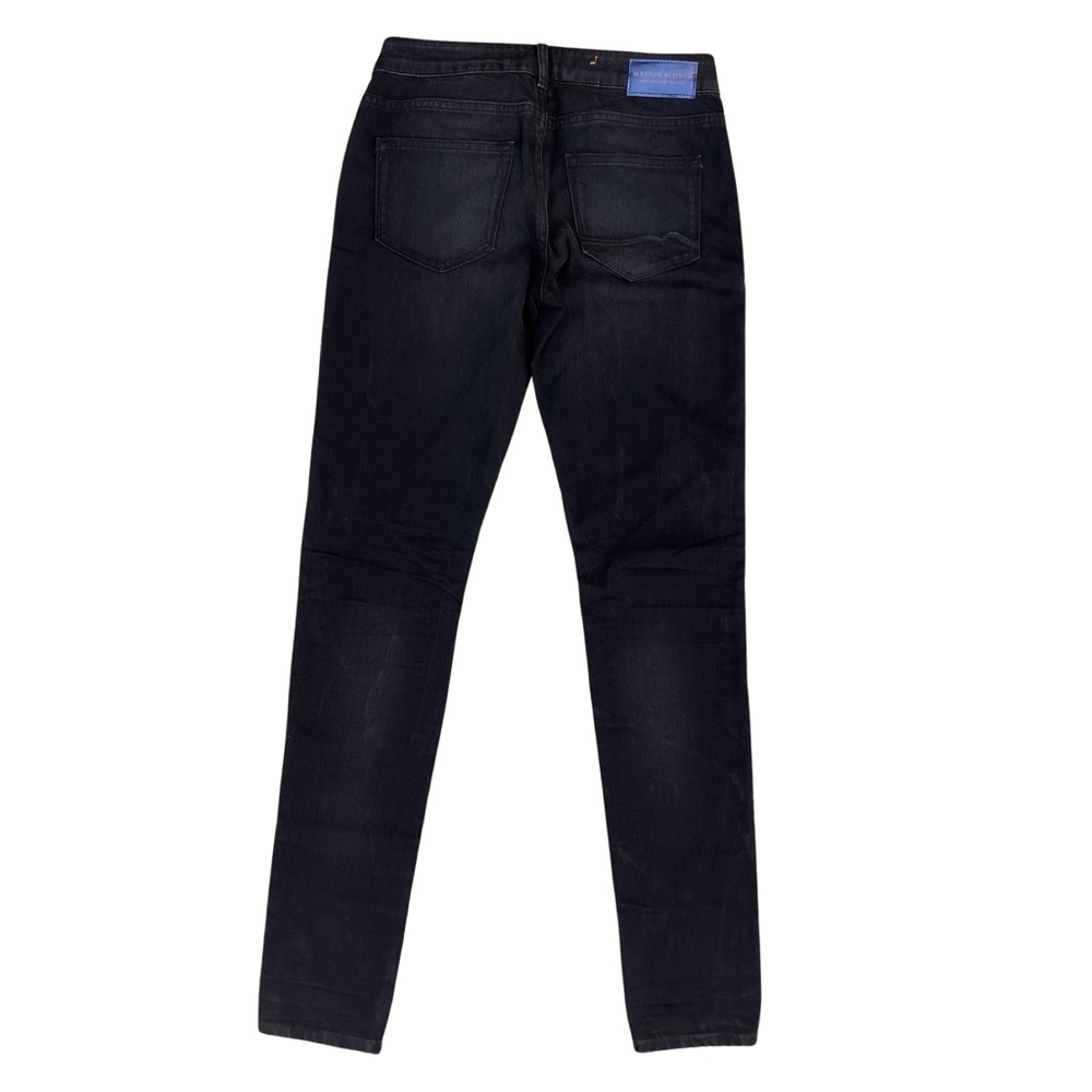 Maison Scotch Parisienne Skinny Jean Leather Patchwork - Picture 7 of 13